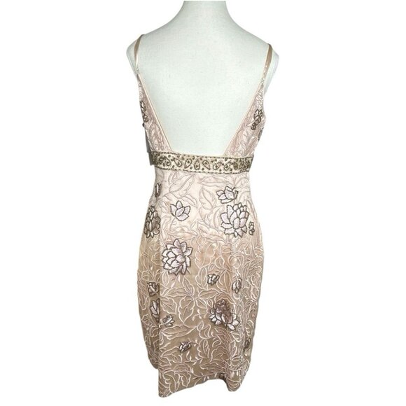 Sue Wong Nocturne Women's NWT Pink Beaded Embroidered‎ Floral Formal Dress 6/C36 - Picture 5 of 17